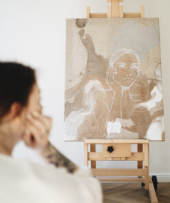 ORIGINAL Kunstwerk "thinkin' about me"