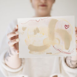 ORIGINAL Kunstwerk "LOVED", gerahmt